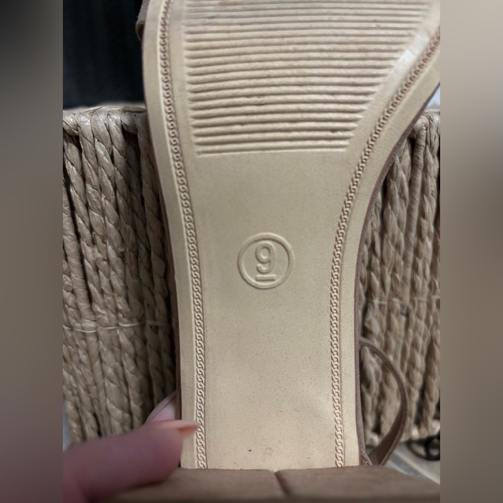 Target Tan Textile Flats - Picture 6 of 7